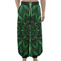 Cannabis Leaf Mandala Print Lantern Pants