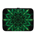 Cannabis Leaf Mandala Print Laptop Sleeve