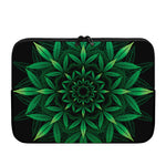 Cannabis Leaf Mandala Print Laptop Sleeve