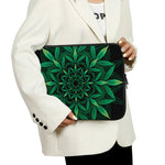Cannabis Leaf Mandala Print Laptop Sleeve