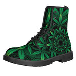 Cannabis Leaf Mandala Print Backpack