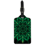 Cannabis Leaf Mandala Print Luggage Tag
