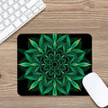 Cannabis Leaf Mandala Print Mouse Pad