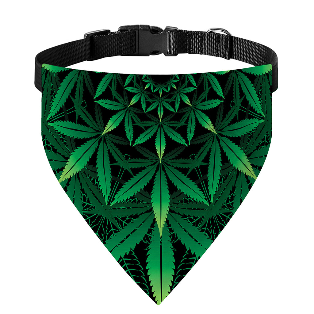 Cannabis Leaf Mandala Print Over The Collar Dog Bandana