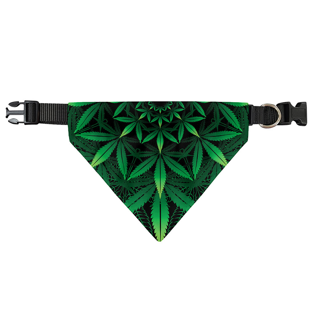 Cannabis Leaf Mandala Print Over The Collar Dog Bandana
