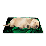 Cannabis Leaf Mandala Print Pet Cooling Mat Cover