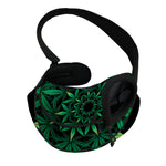 Cannabis Leaf Mandala Print Pet Sling Carrier