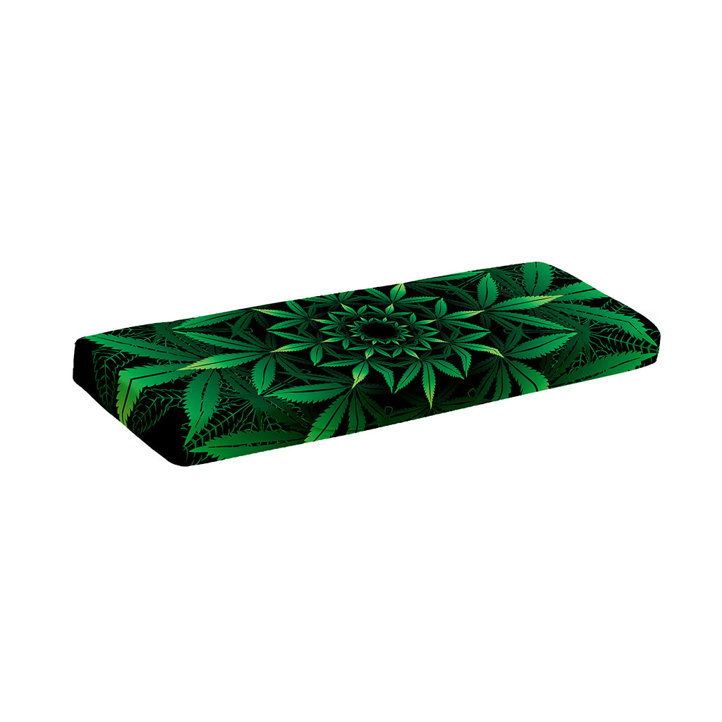 Cannabis Leaf Mandala Print Piano Keyboard Cover