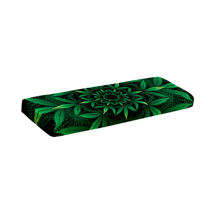 Cannabis Leaf Mandala Print Piano Keyboard Cover