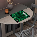 Cannabis Leaf Mandala Print Placemat