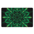 Cannabis Leaf Mandala Print Polyester Doormat