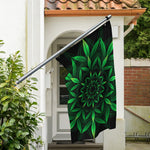 Cannabis Leaf Mandala Print Polyester Flag