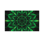 Cannabis Leaf Mandala Print Polyester Flag