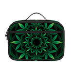 Cannabis Leaf Mandala Print Portable Lunch Bag
