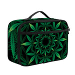 Cannabis Leaf Mandala Print Portable Lunch Bag