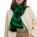 Cannabis Leaf Mandala Print Scarf