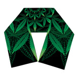 Cannabis Leaf Mandala Print Scarf