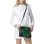 Cannabis Leaf Mandala Print Shoulder Handbag