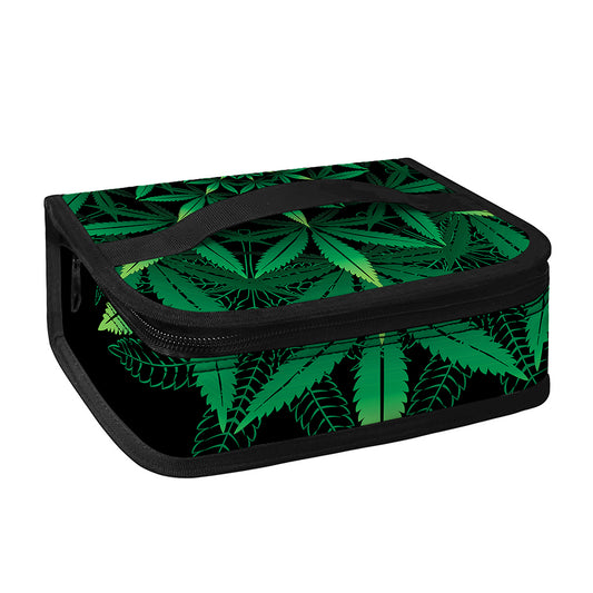 Cannabis Leaf Mandala Print Small Lunch Bag