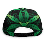 Cannabis Leaf Mandala Print Snapback Cap