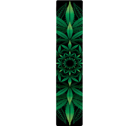 Cannabis Leaf Mandala Print Table Runner