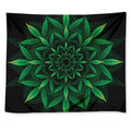 Cannabis Leaf Mandala Print Tapestry