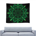 Cannabis Leaf Mandala Print Tapestry