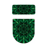 Cannabis Leaf Mandala Print Toilet Lid And Tank Cover Set