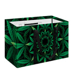 Cannabis Leaf Mandala Print Utility Tote Bag