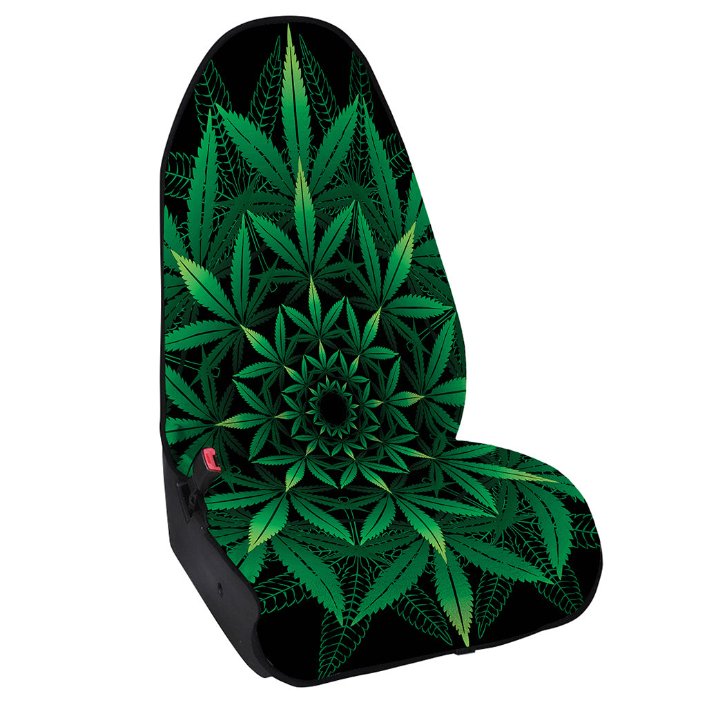 Cannabis Leaf Mandala Print Waterproof Car Seat Cover