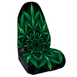 Cannabis Leaf Mandala Print Waterproof Car Seat Cover
