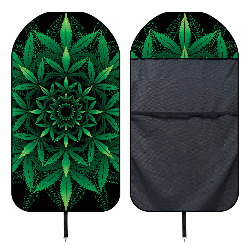 Cannabis Leaf Mandala Print Waterproof Car Seat Cover
