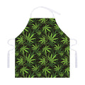 Cannabis Leaves Pattern Print Adjustable Apron