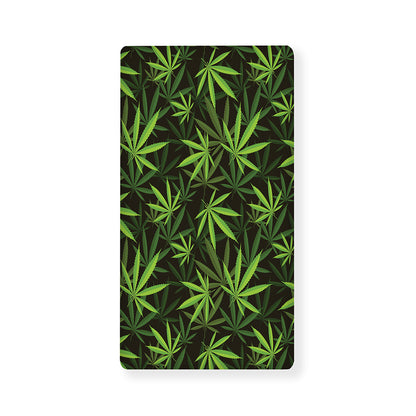 Cannabis Leaves Pattern Print Baby Crib Sheet