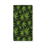 Cannabis Leaves Pattern Print Baby Crib Sheet