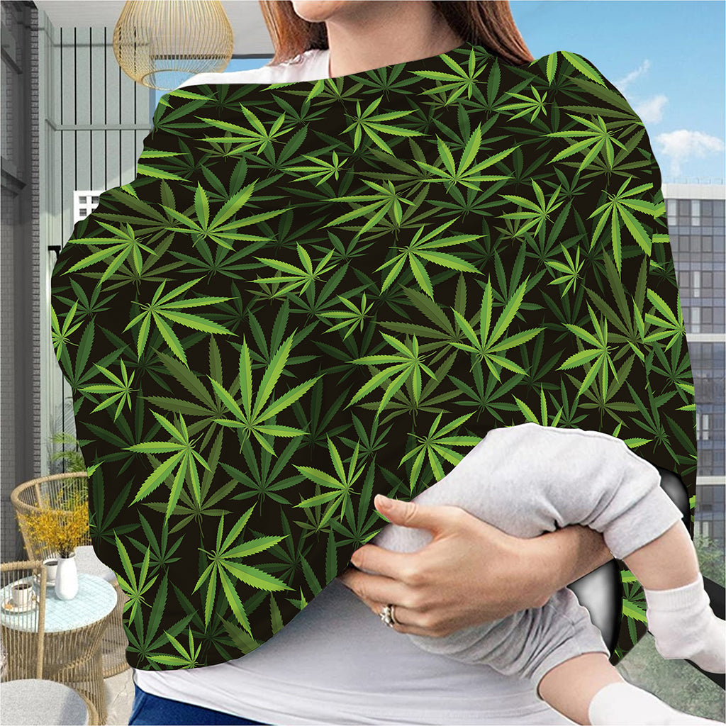 Cannabis Leaves Pattern Print Baby Seat Cover