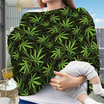 Cannabis Leaves Pattern Print Baby Seat Cover