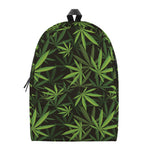 Cannabis Leaves Pattern Print Backpack