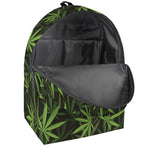 Cannabis Leaves Pattern Print Backpack