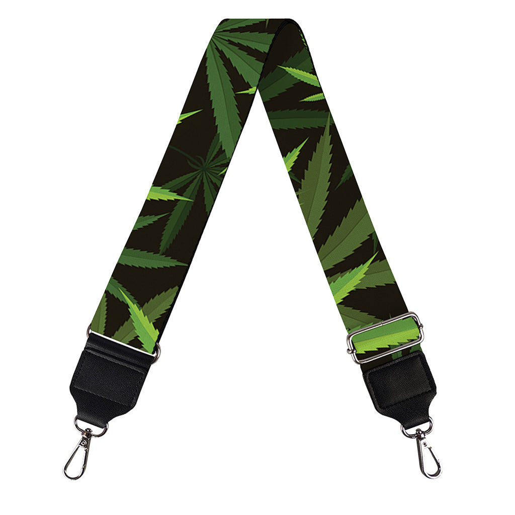 Cannabis Leaves Pattern Print Bag Strap