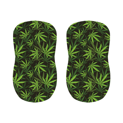 Cannabis Leaves Pattern Print Bar Stool Covers