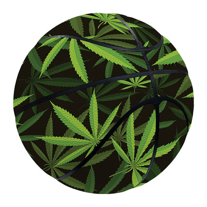 Cannabis Leaves Pattern Print Basketball