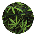 Cannabis Leaves Pattern Print Basketball