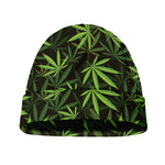 Cannabis Leaves Pattern Print Beanie