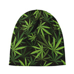 Cannabis Leaves Pattern Print Beanie