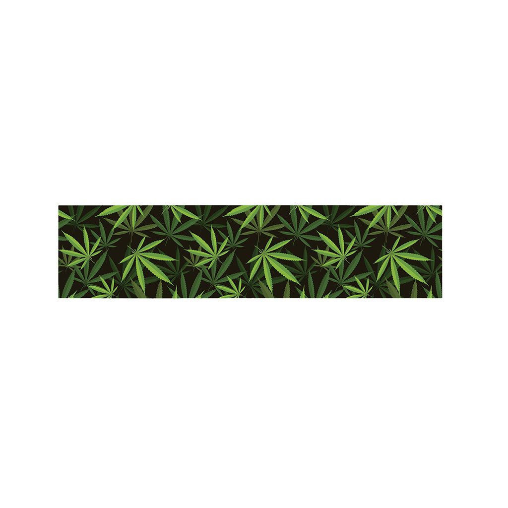 Cannabis Leaves Pattern Print Bed Runner