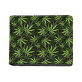 Cannabis Leaves Pattern Print Bifold Wallet
