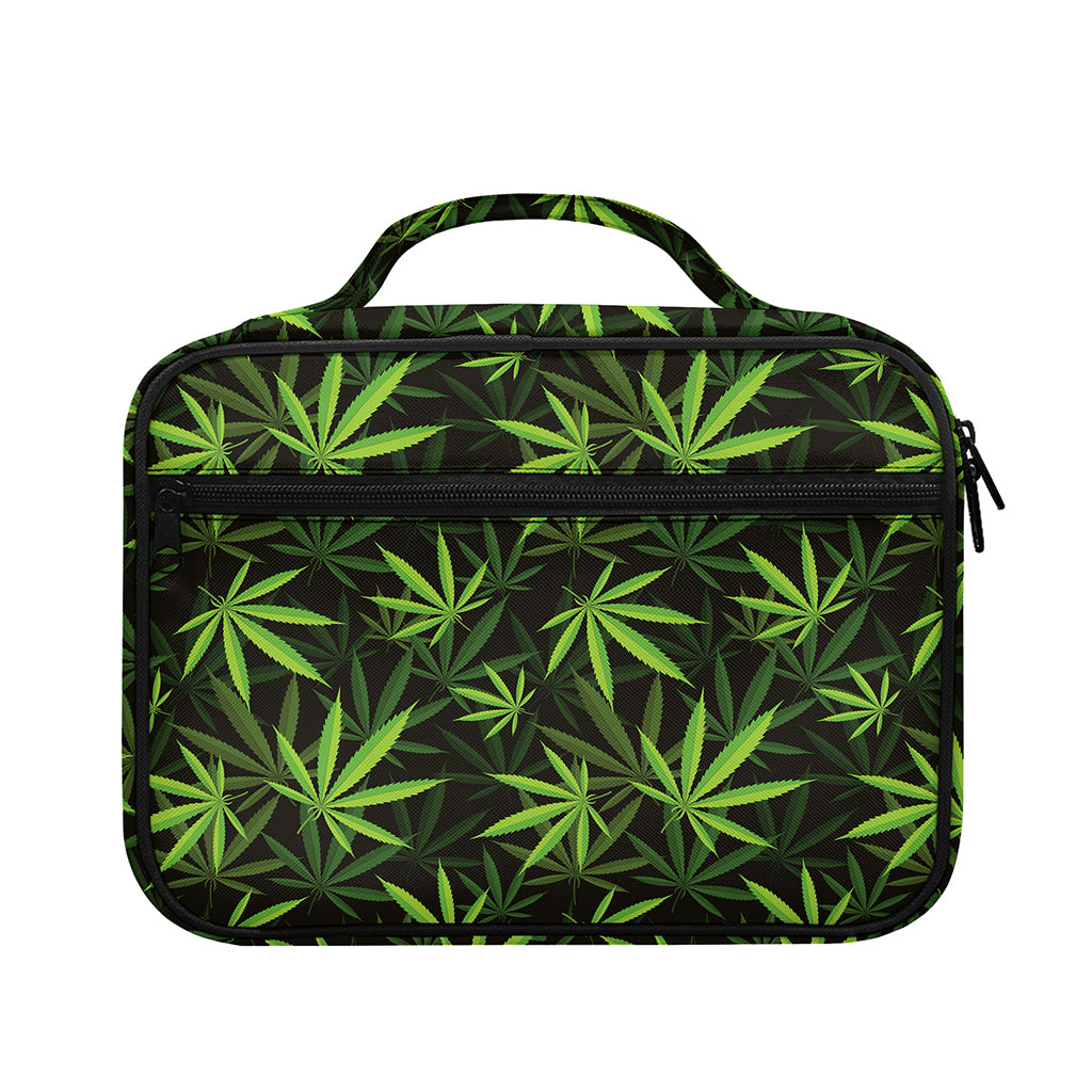 Cannabis Leaves Pattern Print Briefcase Bible Bag