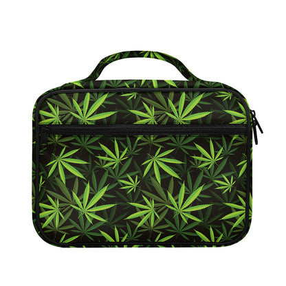Cannabis Leaves Pattern Print Briefcase Bible Bag
