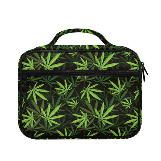 Cannabis Leaves Pattern Print Briefcase Bible Bag